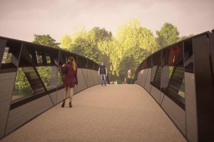 HS2-VL-42908-2207_EKFB_C23 routewide footbridges_Moxon Architects_SBH 2 CLOUDY_06 HS2 has revealed the new rural footbridge design across Buckinghamshire, Oxfordshire and West Northamptonshire