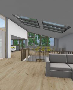 McCarthy Residential Designs with Graphisoft Archicad Software - Second Floor Interior
