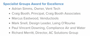 list of BESA National Awards finalists