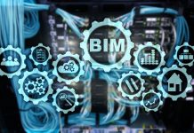 Stock image showing the concept of BIM software.