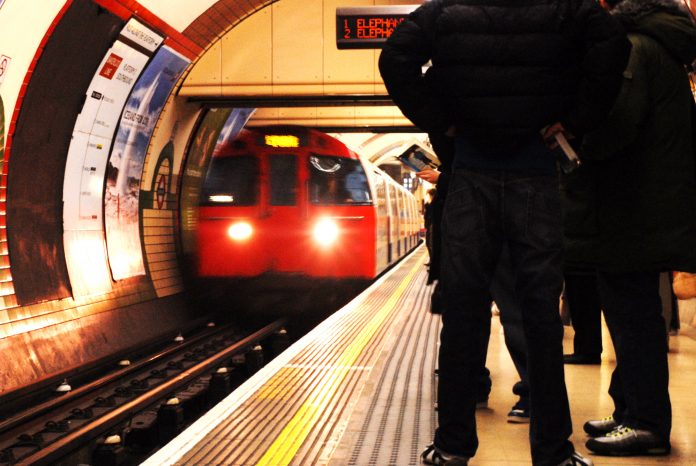 Stock image of London Underground Tube station