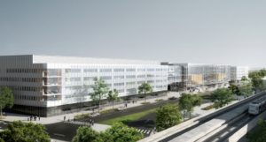 CGI image of a new scientific centre of excellence at the Université Paris-Sud