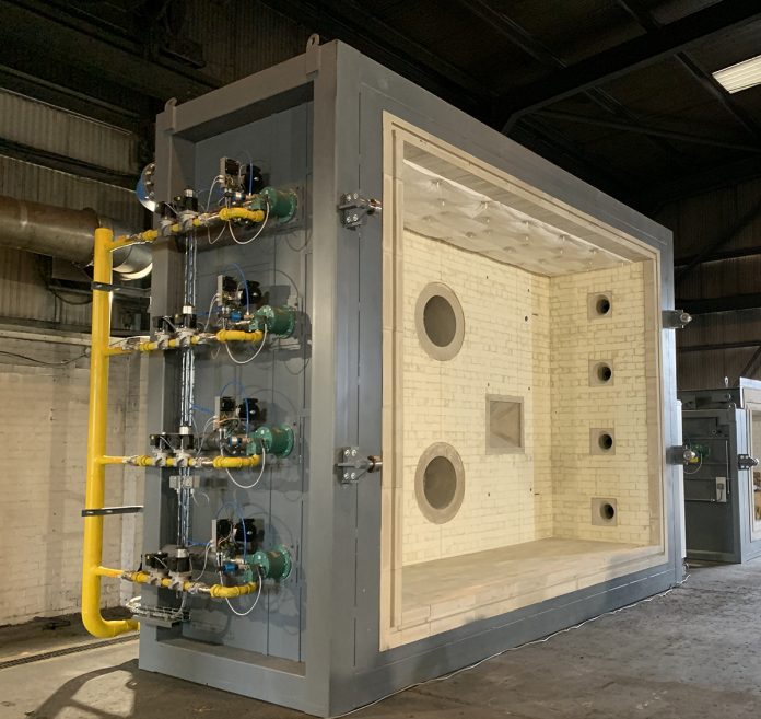 UL furnace at Blockley Lab fire testing