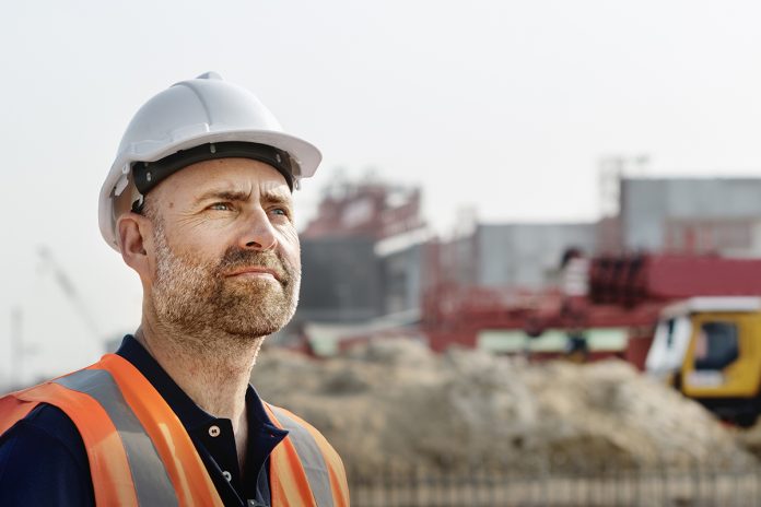 Image of construction worker on site