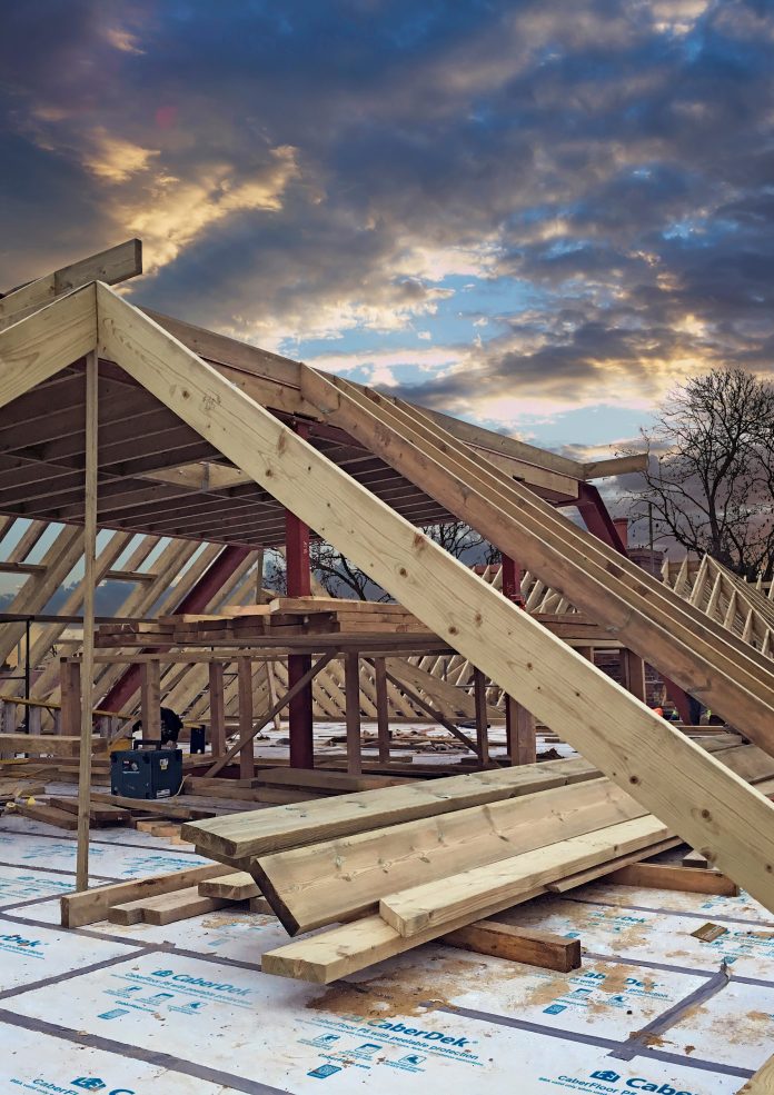 40818 CaberDek CaberDek product image showcasing a floor under construction