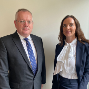 New London CBI Council Chair Peter Hogg is pictured with CBI London Director Anneka Hendrick