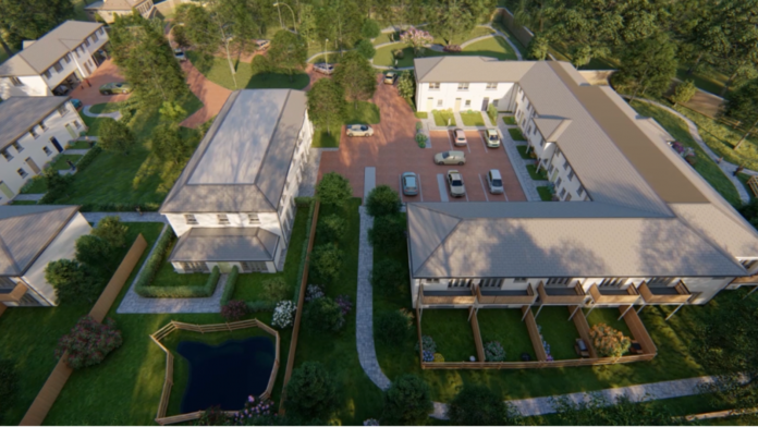 Sheppey Court aerial view
