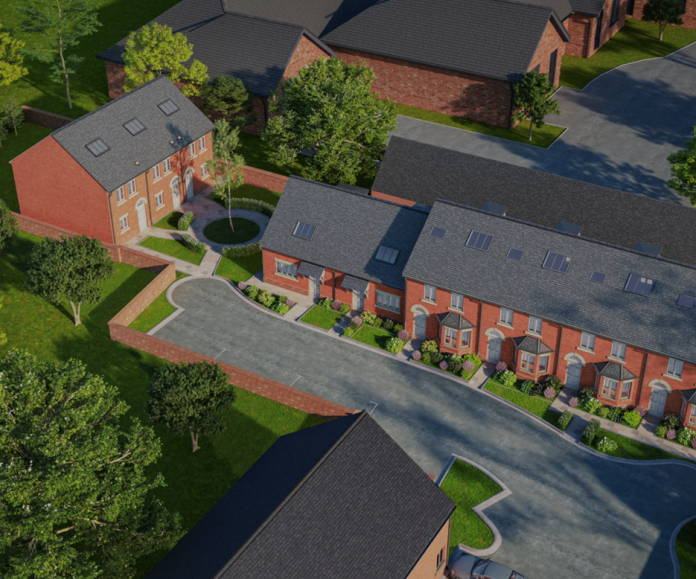 panoramic view of Fox Talbot Close project