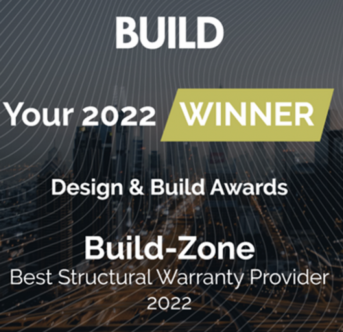 Build-Zone wins Best Structural Warranty Provider 2022