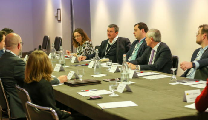 Image of construction roundtable report panel