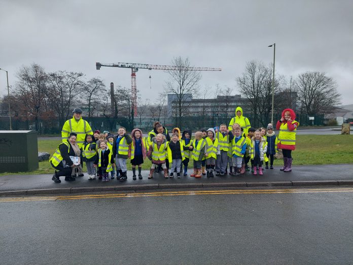 Year 1 (1) Delivering social value at Prince Charles Hospital - year 1 primary school children on site