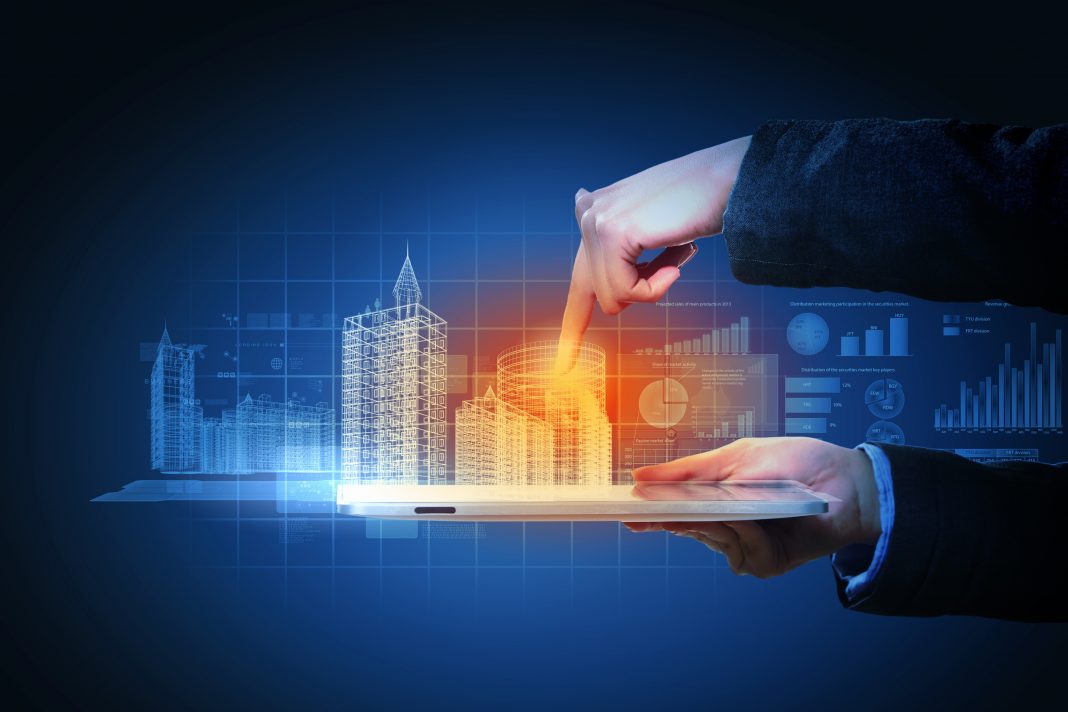 stock image of engineering automation building design