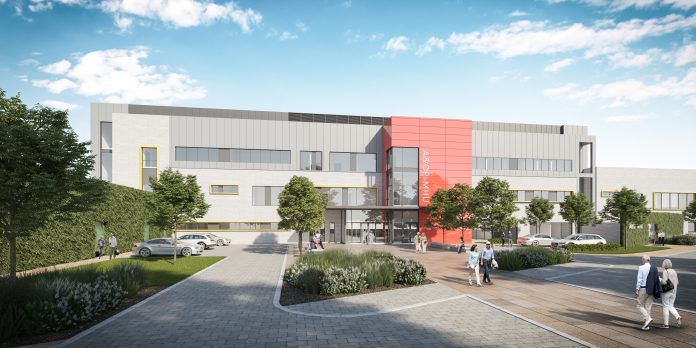 An external view of Ablett, which will be replaced by the new Betsi Cadwaladr mental health care