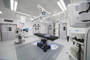 inside modular hospital constructed using offsite construction - theatre room 