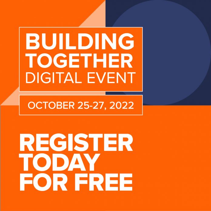 Building Together 2022 online event poster
