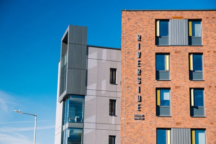 Canterbury Riverside exterior modular student accommodation