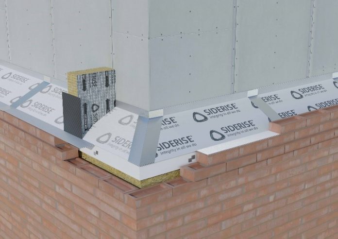 siderise fire performance products of cavity trays in masonry facades