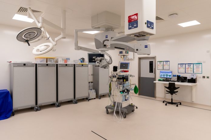 modular ophthalmic theatre for St Mary’s Hospital