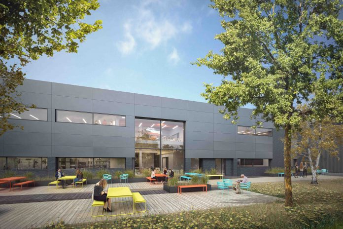 A CGI of Inventa, a new life sciences hub in Oxford