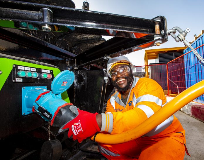 HS2 has exceeded sustainability targets as ten construction sites go diesel-free completely, ahead of schedule