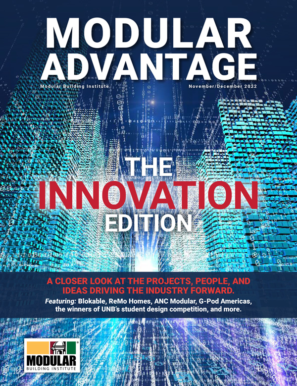 Modular Building Institute Releases Annual Innovation-Focused Issue of Modular Advantage