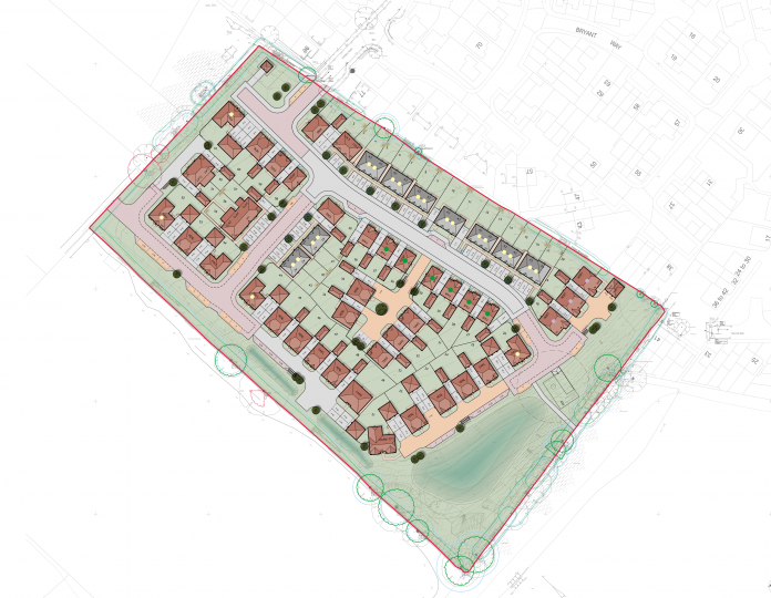 Hayfield has submitted a planning application for 61 new zero-carbon-ready homes in Toddington, Bedfordshire, 29% of which will be affordable