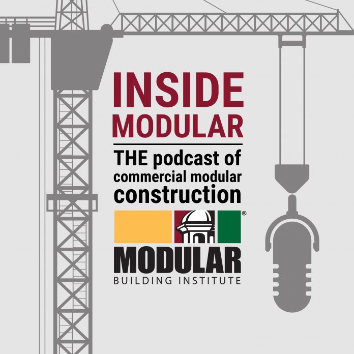 Inside Modular podcast art Modular Building