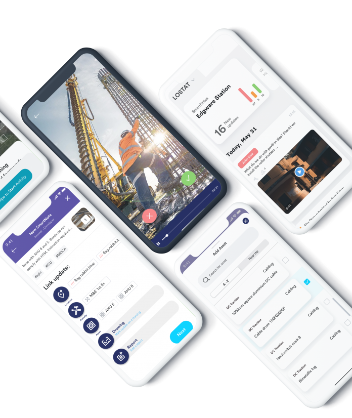 Construction site management SymTerra app