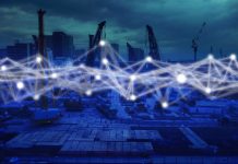 Using tech to build a more sustainable sector abstract image showing data/technology, sustainable sector