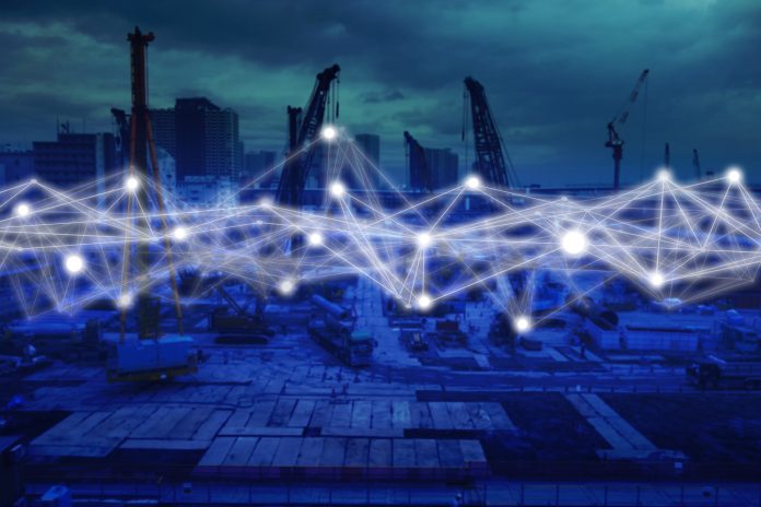 abstract image showing data/technology, sustainable sector