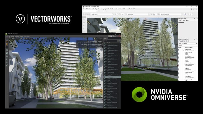 Vectorworks and NVIDIA have delivered a direct connection to building and operating applications with the Omniverse Connector