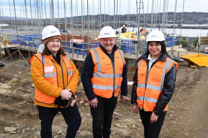 female construction trainees