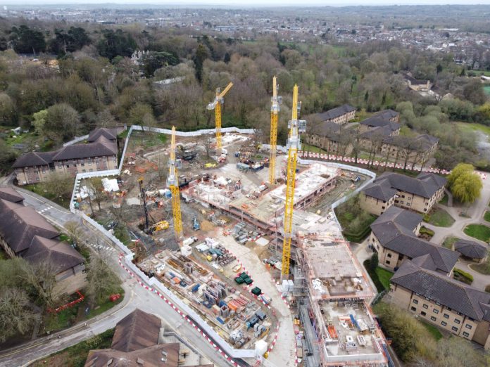 Student accommodation under construction - AI and BIM