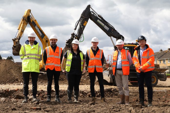 Working on foundation site- Affordable bungalows