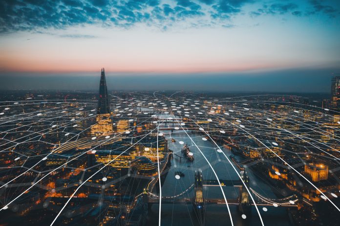 aerial view of London - AI AEC