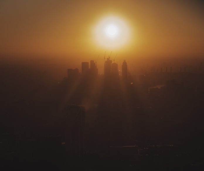sunset over London - climate adaptation data gap