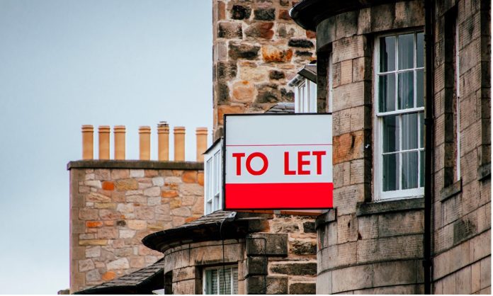 Property to let sign to show buy-to-let government scheme