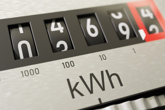 energy metre - prepayment metre households