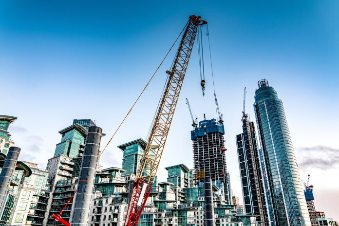 Crane construction in UK - UK construction industry