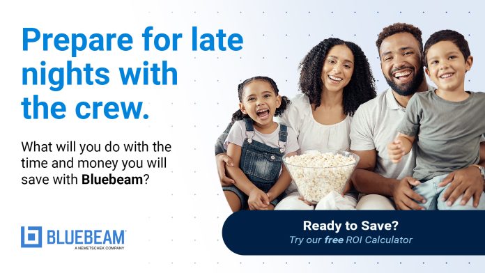 Bluebeam ROI calculator poster