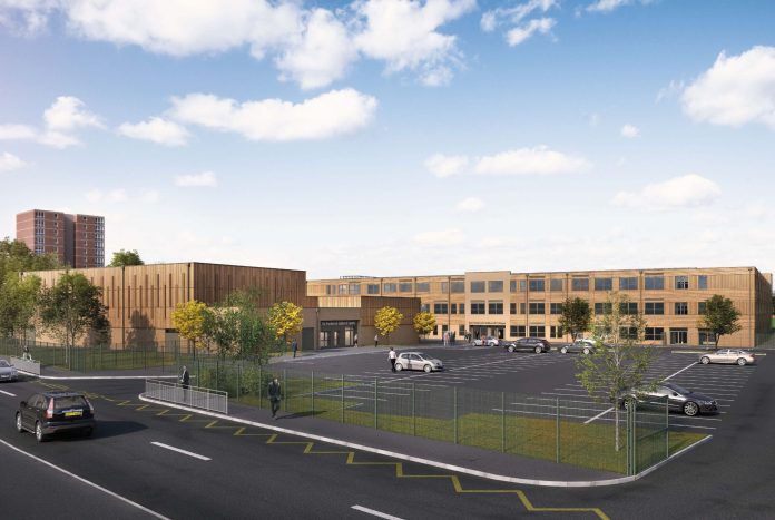CGI image of Sir-Frederick-Gibberd-school