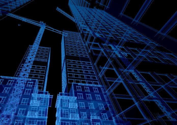 Nemetschek and The B1M are looking for ‘The Construction Story of the Year 2023’ Construction cranes building a new residential development (note to inspector: i am the author of the project) Image represents digital elements of the construction story of the year 2023