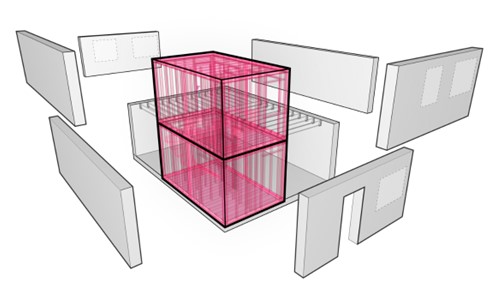 Image of hybrid building digital