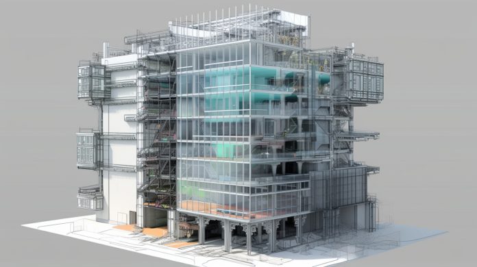 onceptual visualization of the BIM model utilities of the build