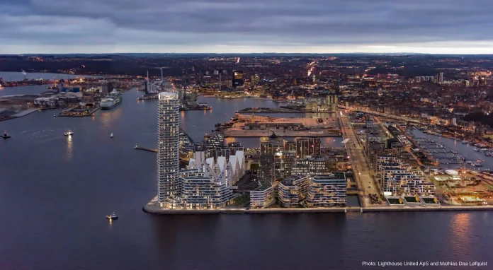 Denmark's tallest tower, the Lighthouse Tower in Aarhus, used Imerso's digital construction tools to reduce costs and project delays