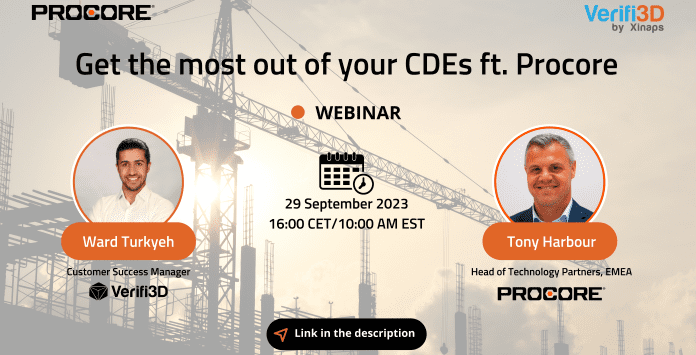 Getting the most out of your common data environments with Xinaps and Procore Xinaps Procore webinar