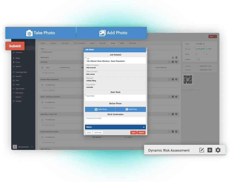 Screenshot demonstrating how re-flow's field management software removes inefficiencies caused by siloed systems