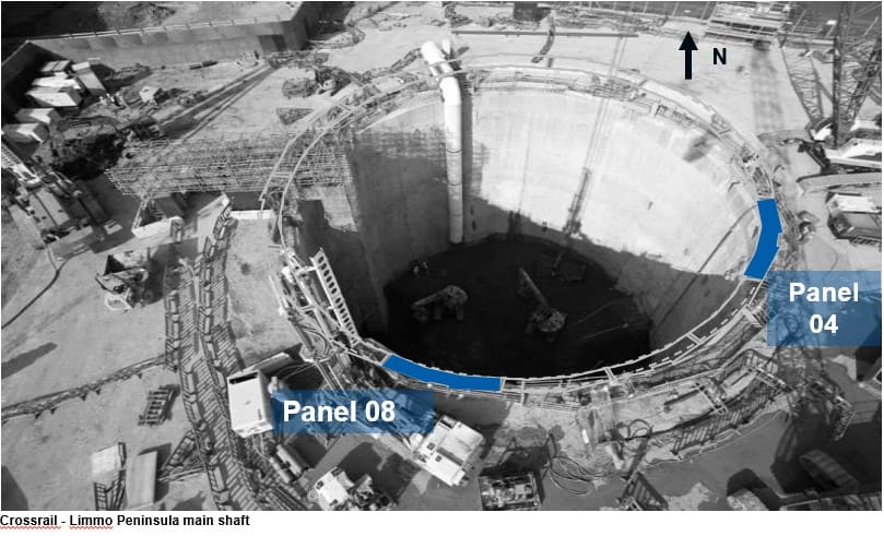 Crossrail – Limmo Peninsula main shaft