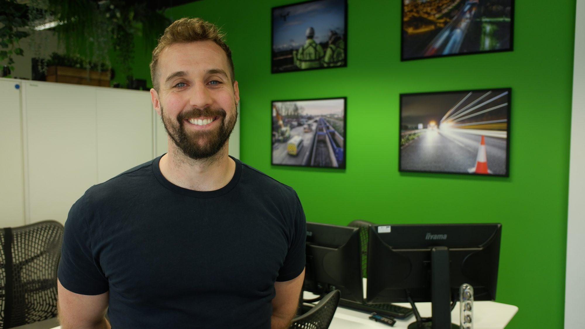 Matt Lambert in the setting of their new offices in London. 