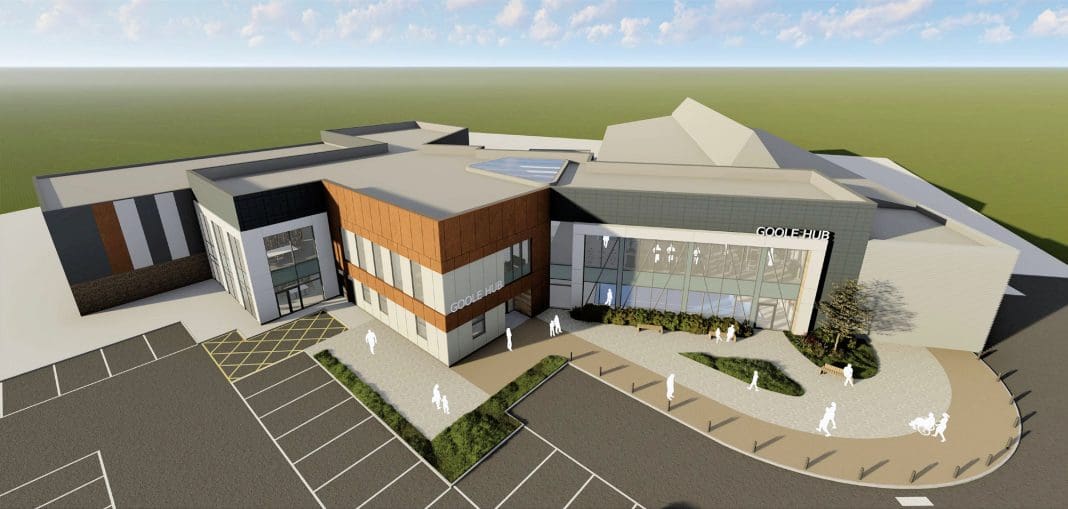 A new town centre community facility will redevelop the existing East Riding Leisure Goole building into Goole Hub